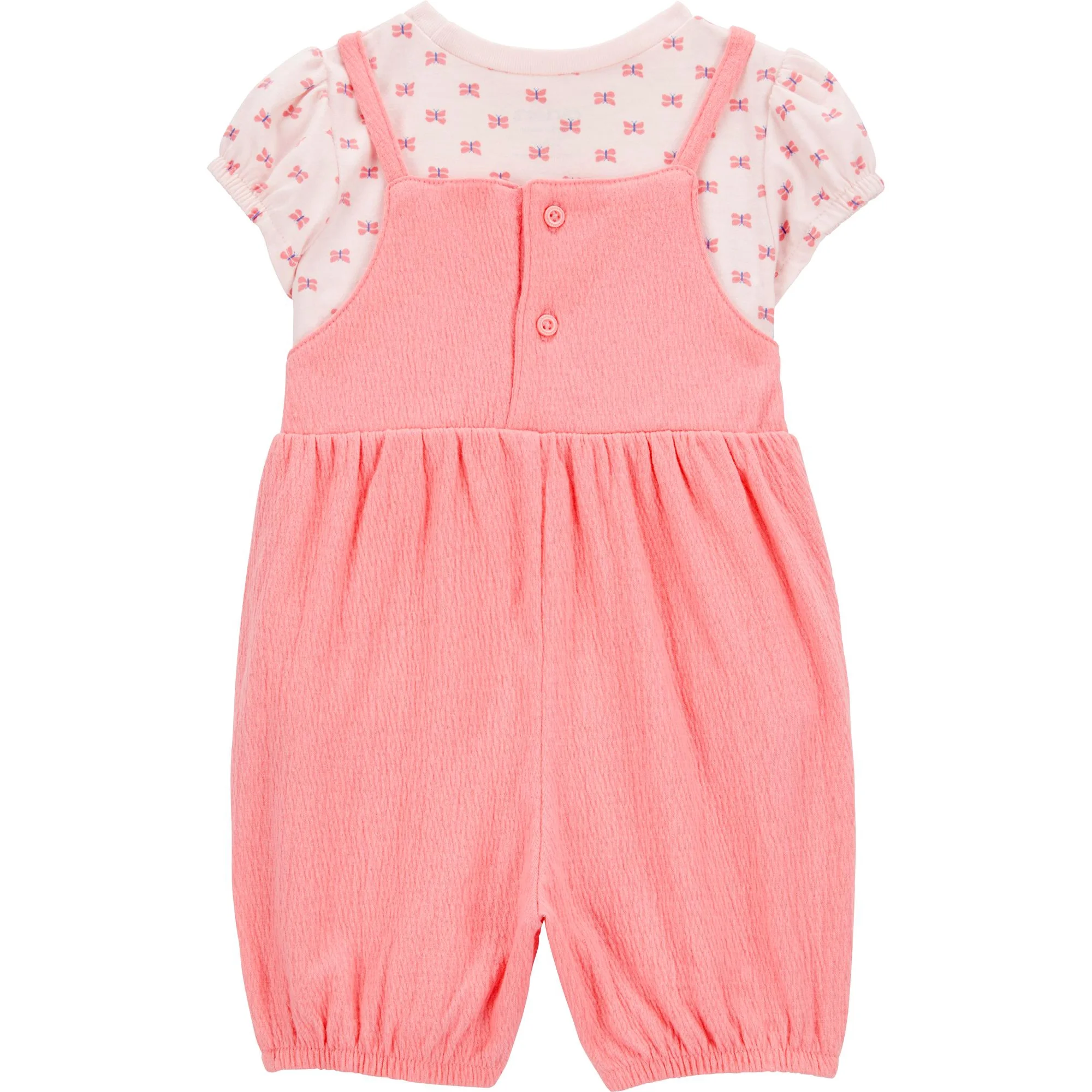 Carter's Child of Mine Romper - Mariposas Rosadas