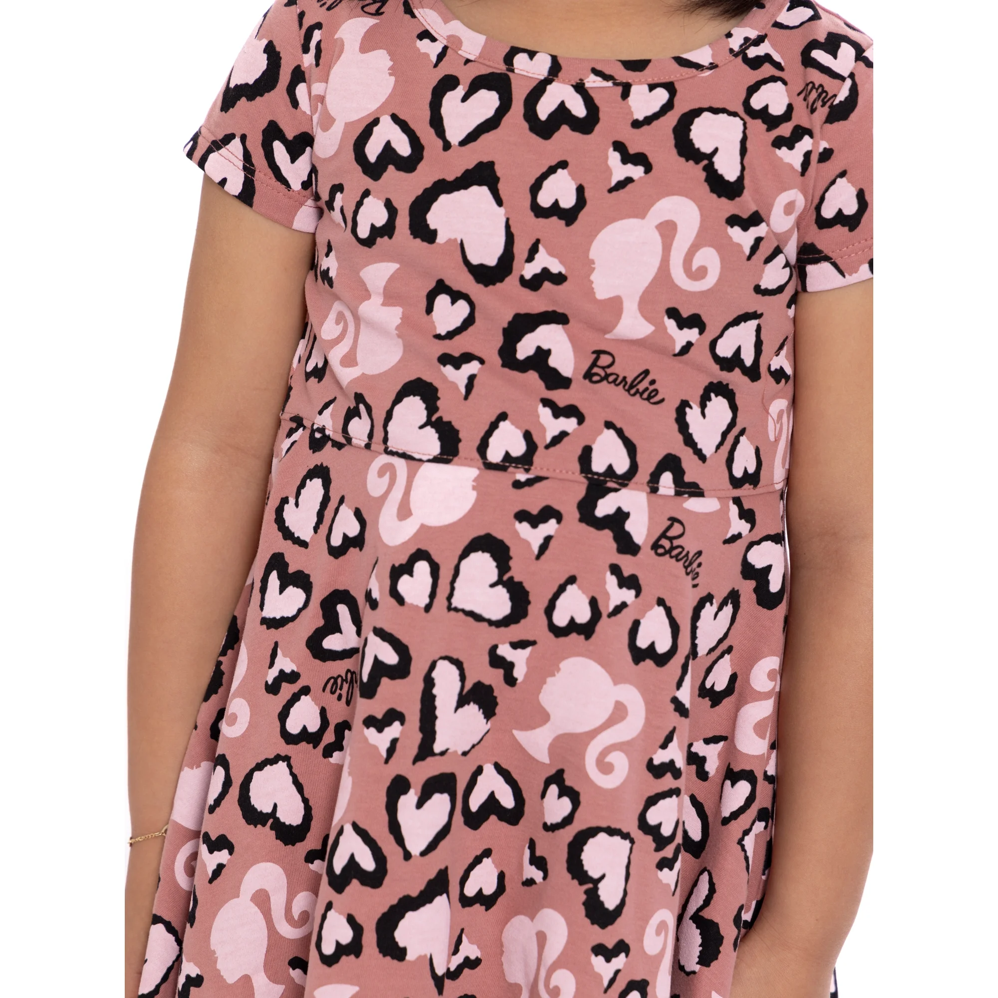 Barbie Vestido Estampado para Niñas Margas cortas