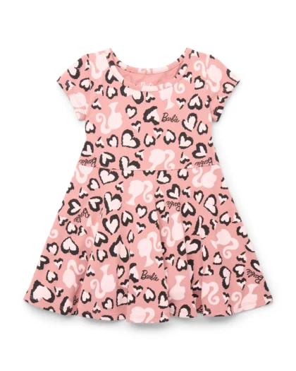 Barbie Vestido Estampado para Niñas Margas cortas